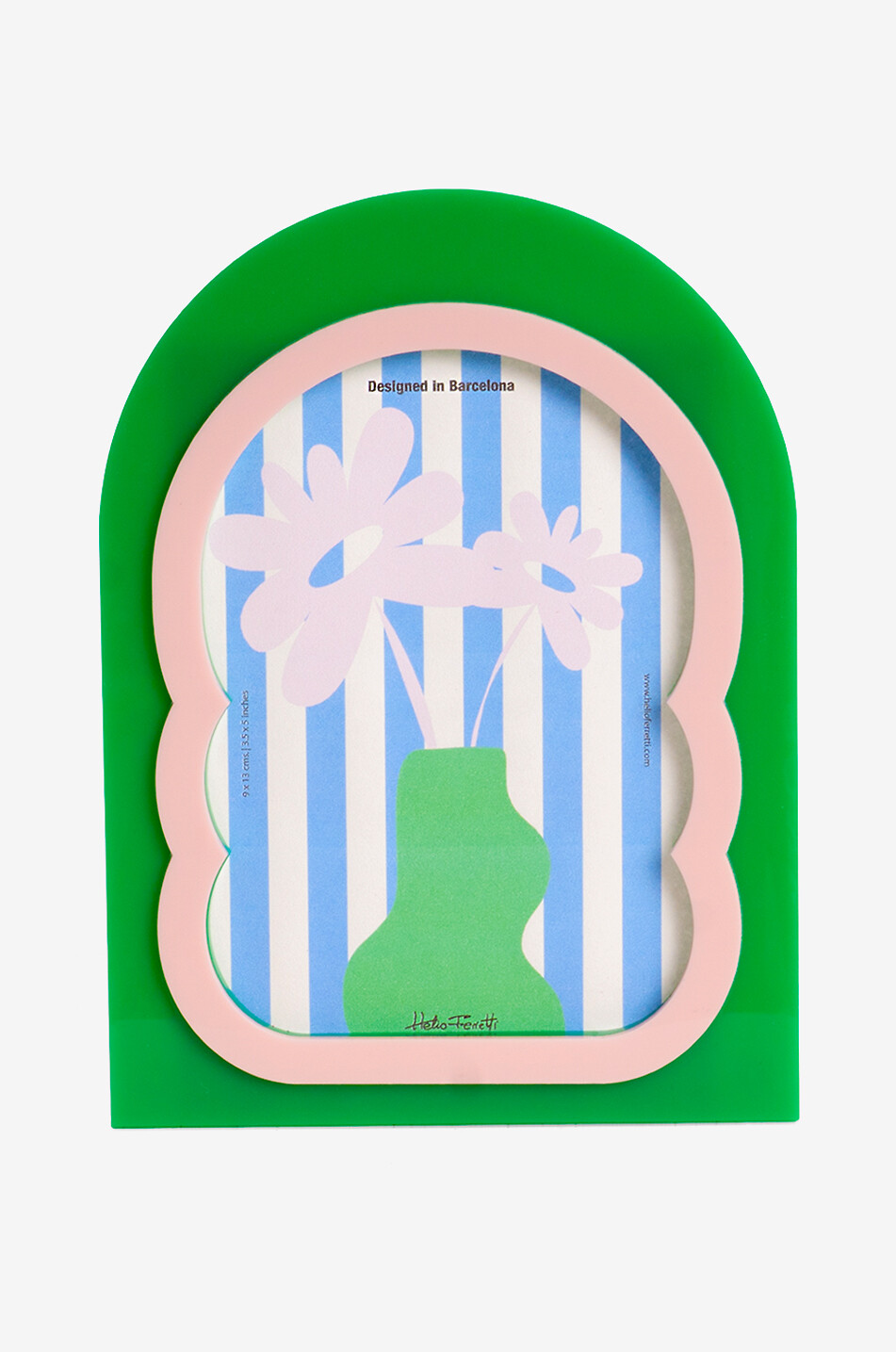 Abgerundeter Acryl-Bilderrahmen Green Vertex Photo Frame