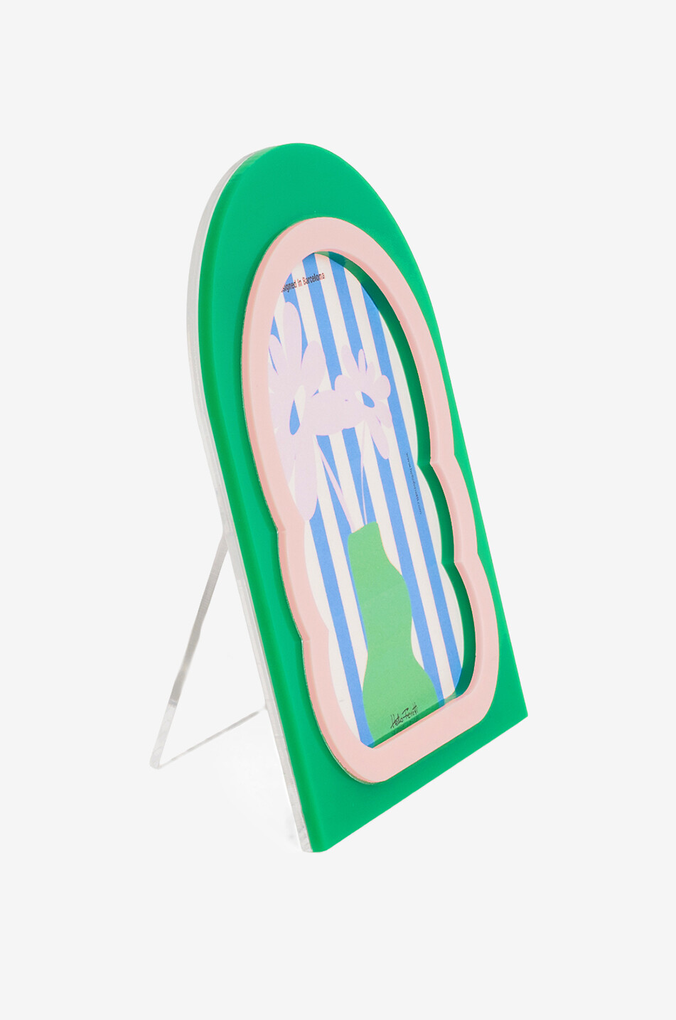 HELIO FERRETTI Abgerundeter Acryl-Bilderrahmen Green Vertex Photo Frame Haus GRÜN 2