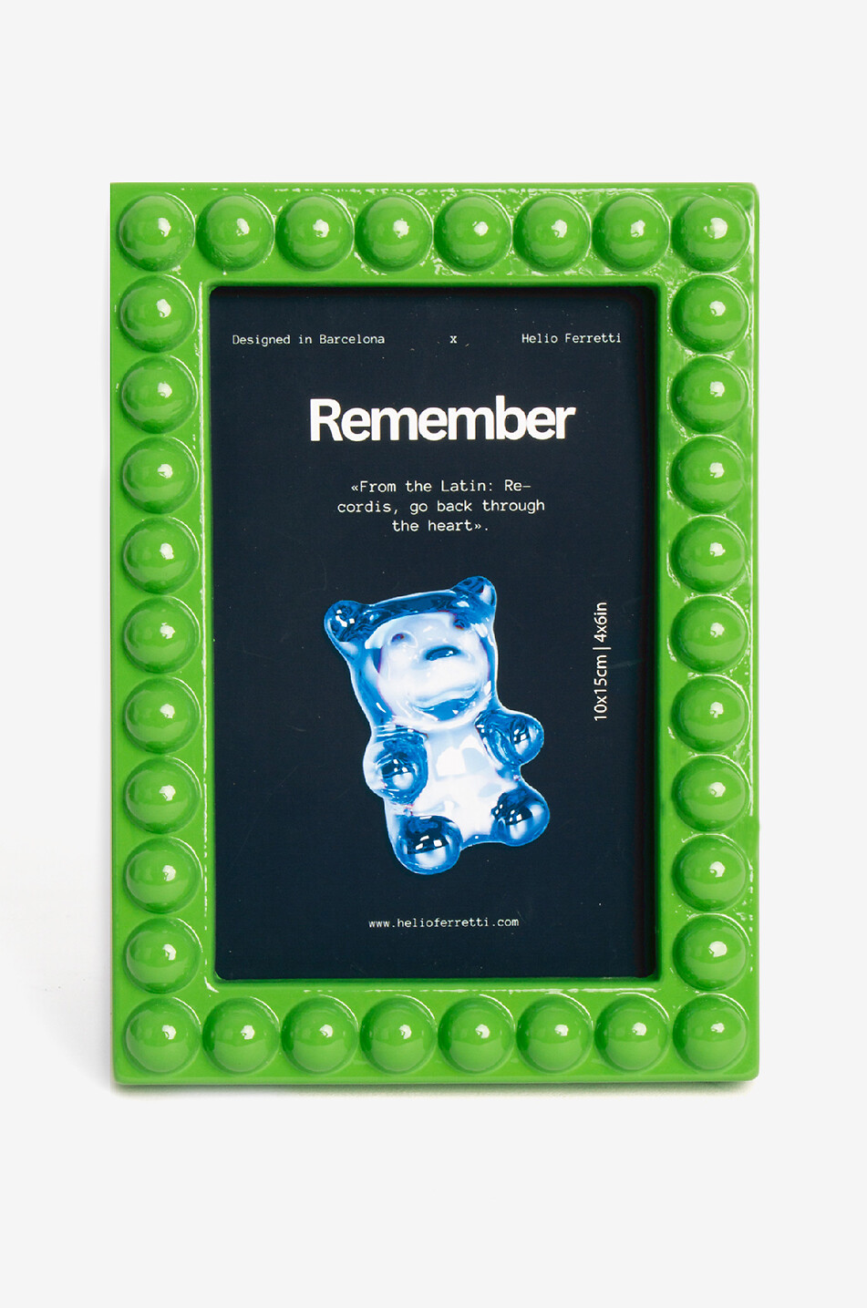 HELIO FERRETTI Green Memory pearl relief MDF photo frame Home GREEN 1