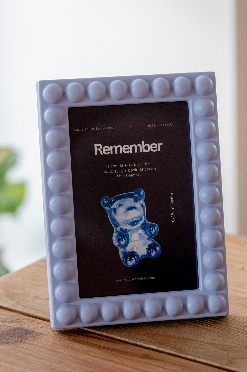HELIO FERRETTI Cadre photo en MDF à bordure perlée Memory Photo Frame Maison VIOLET 2