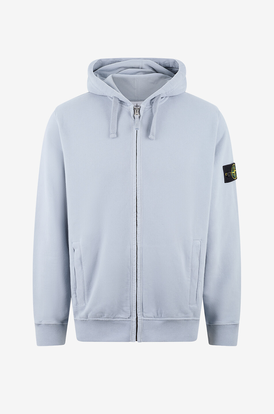 Sweat-shirt à capuche zippé en coton 6100067