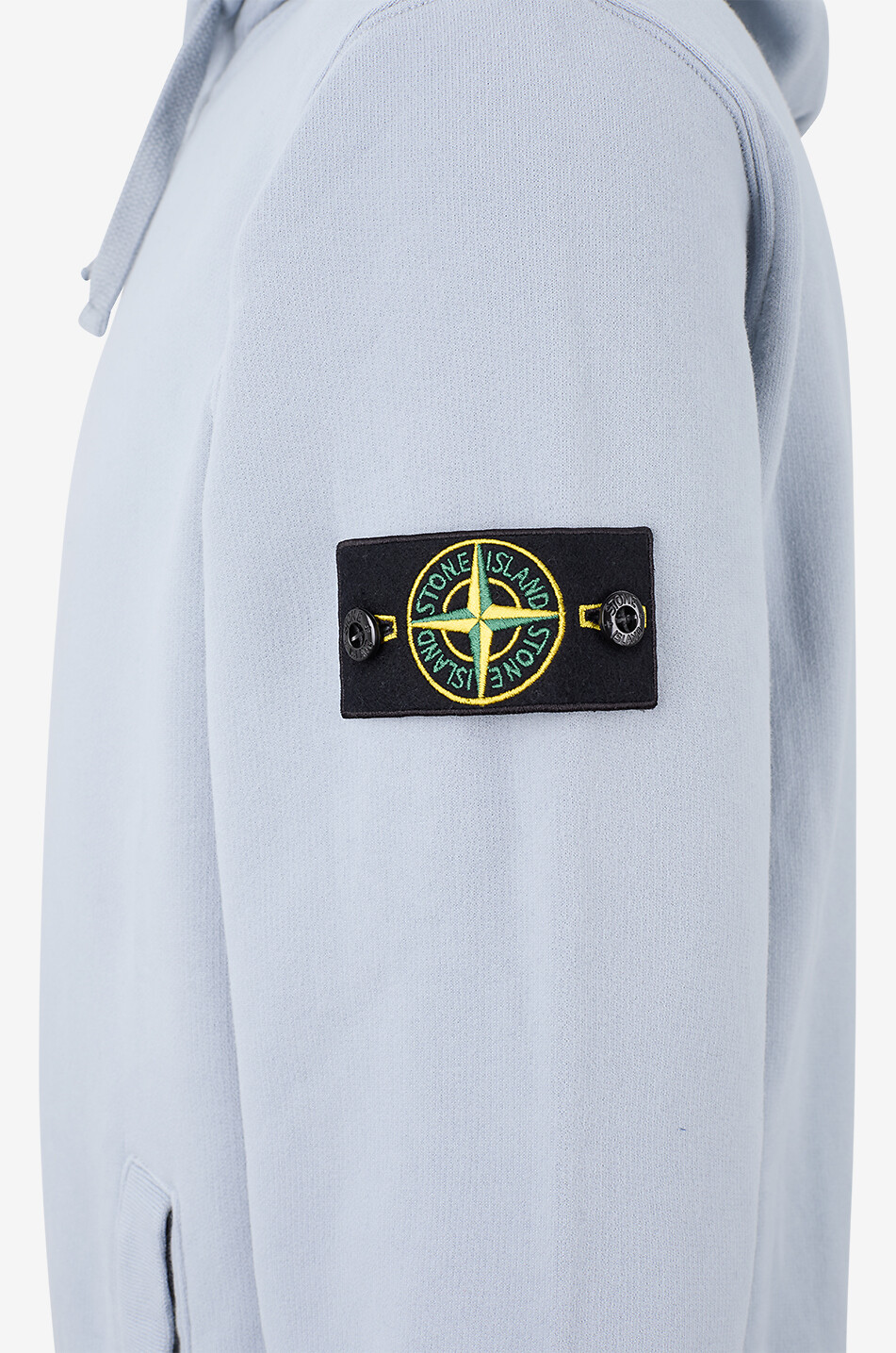 STONE ISLAND Sweat-shirt à capuche zippé en coton 6100067 Homme GRIS 3