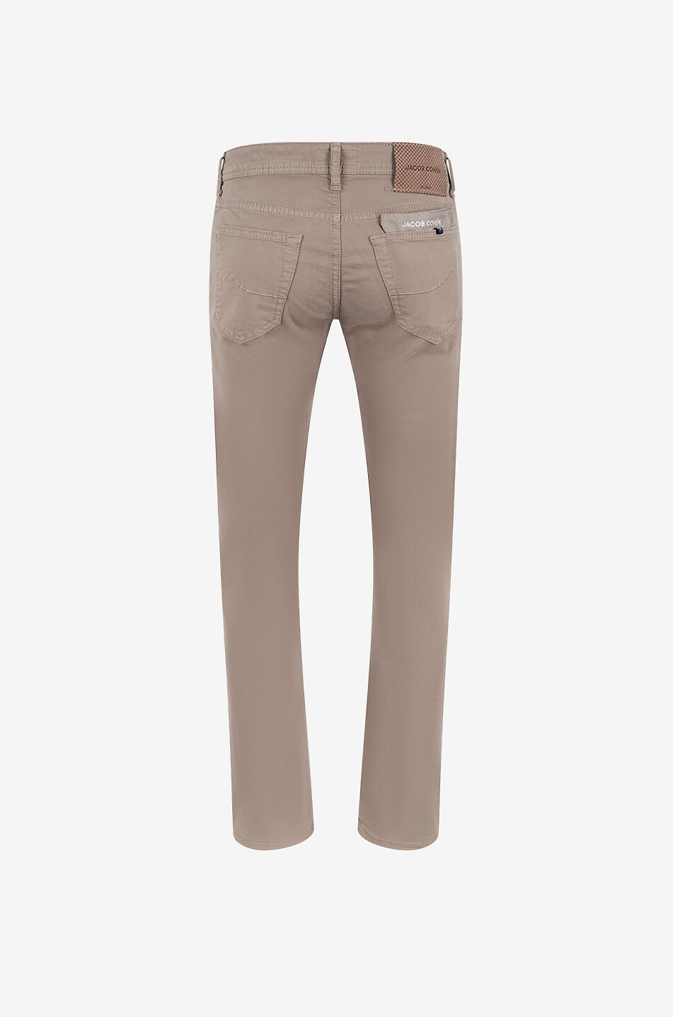 JACOB COHEN Bard straight slim-fit cotton gabardine trousers Men BROWN 2