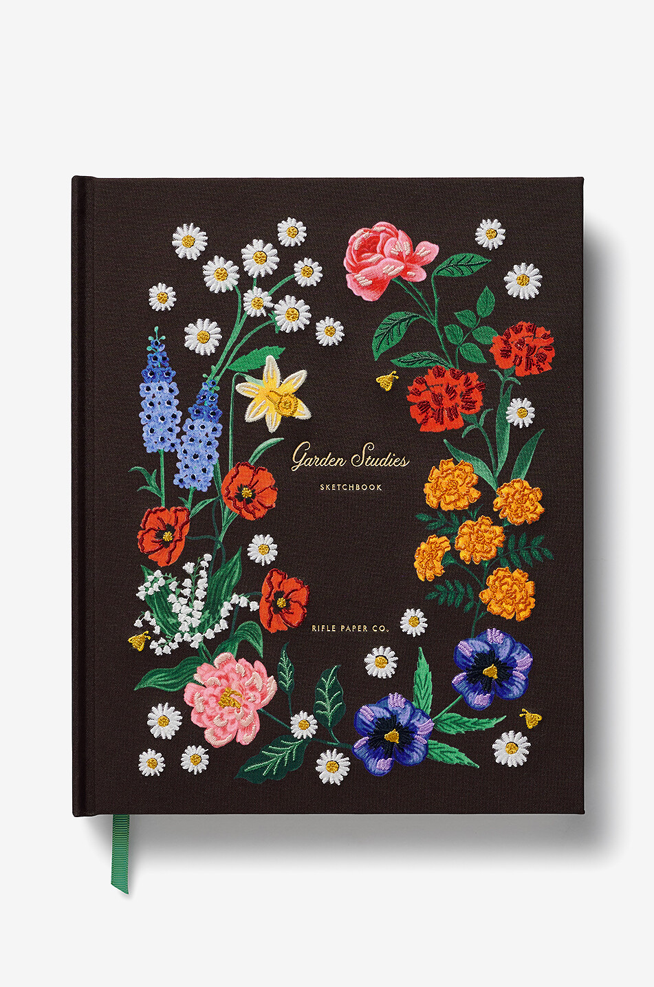 Carnet de croquis brodé à motif floral Garden Study