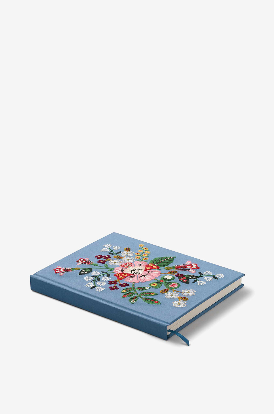 RIFLE PAPER & CO Carnet de croquis brodé à motif floral Gracie Maison BLEU 4