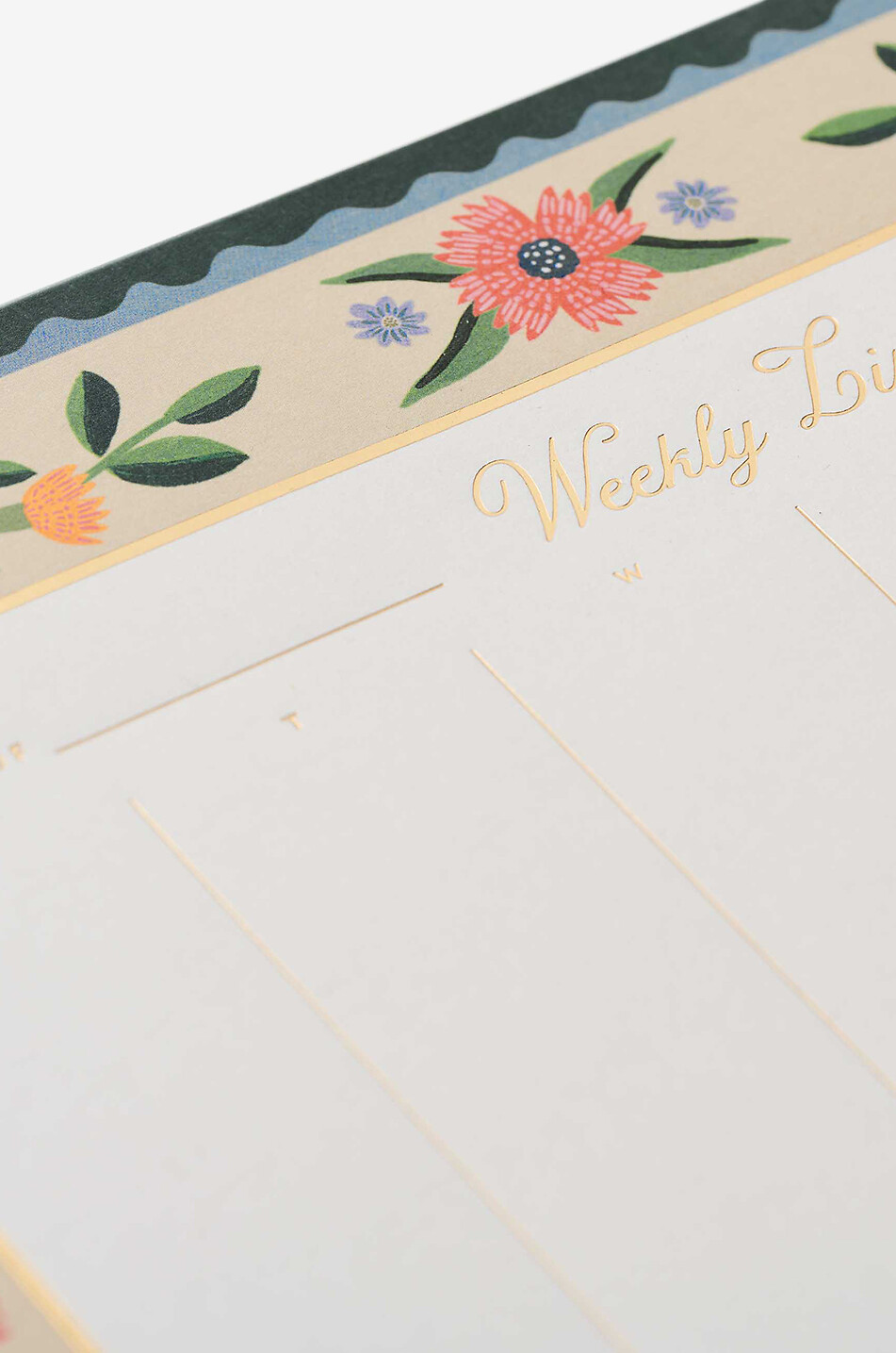 RIFLE PAPER & CO Bloc-notes hebdomadaire à motif floral Aster Maison MULTICOLORE 3