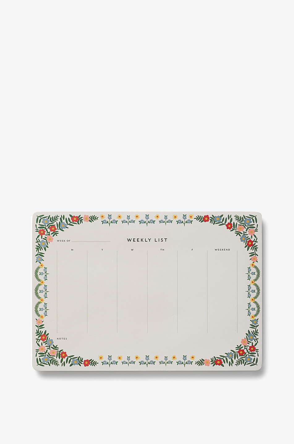 RIFLE PAPER & CO Bloc-notes de bureau hebdomadaire à motif floral Rosette Maison MULTICOLORE 1