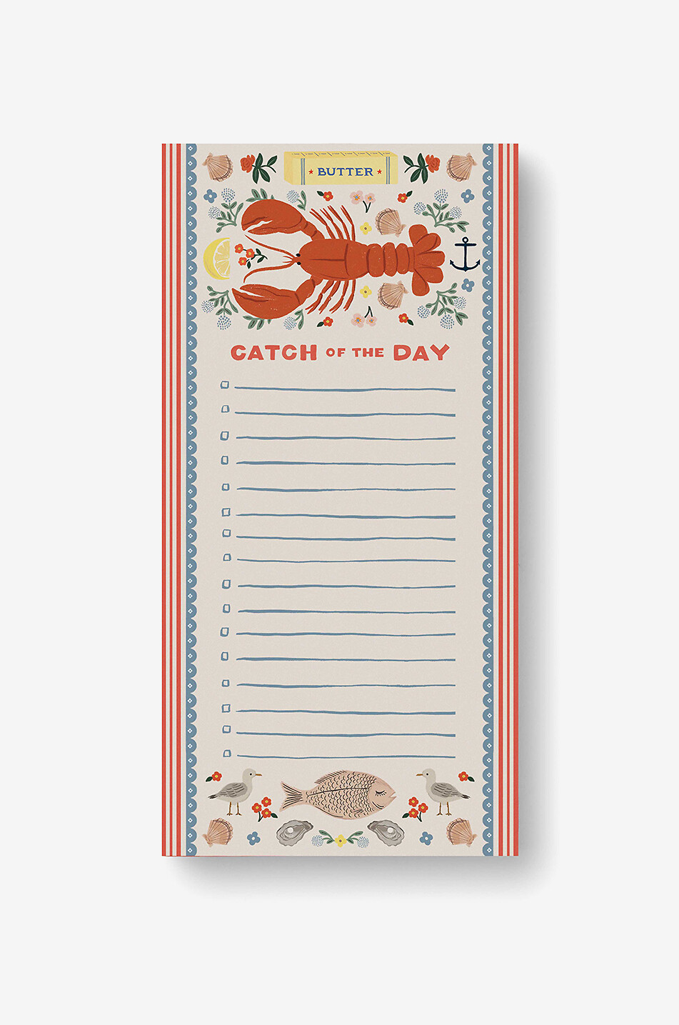 RIFLE PAPER & CO Bloc-notes illustré à motifs marins Seaside Maison MULTICOLORE 1