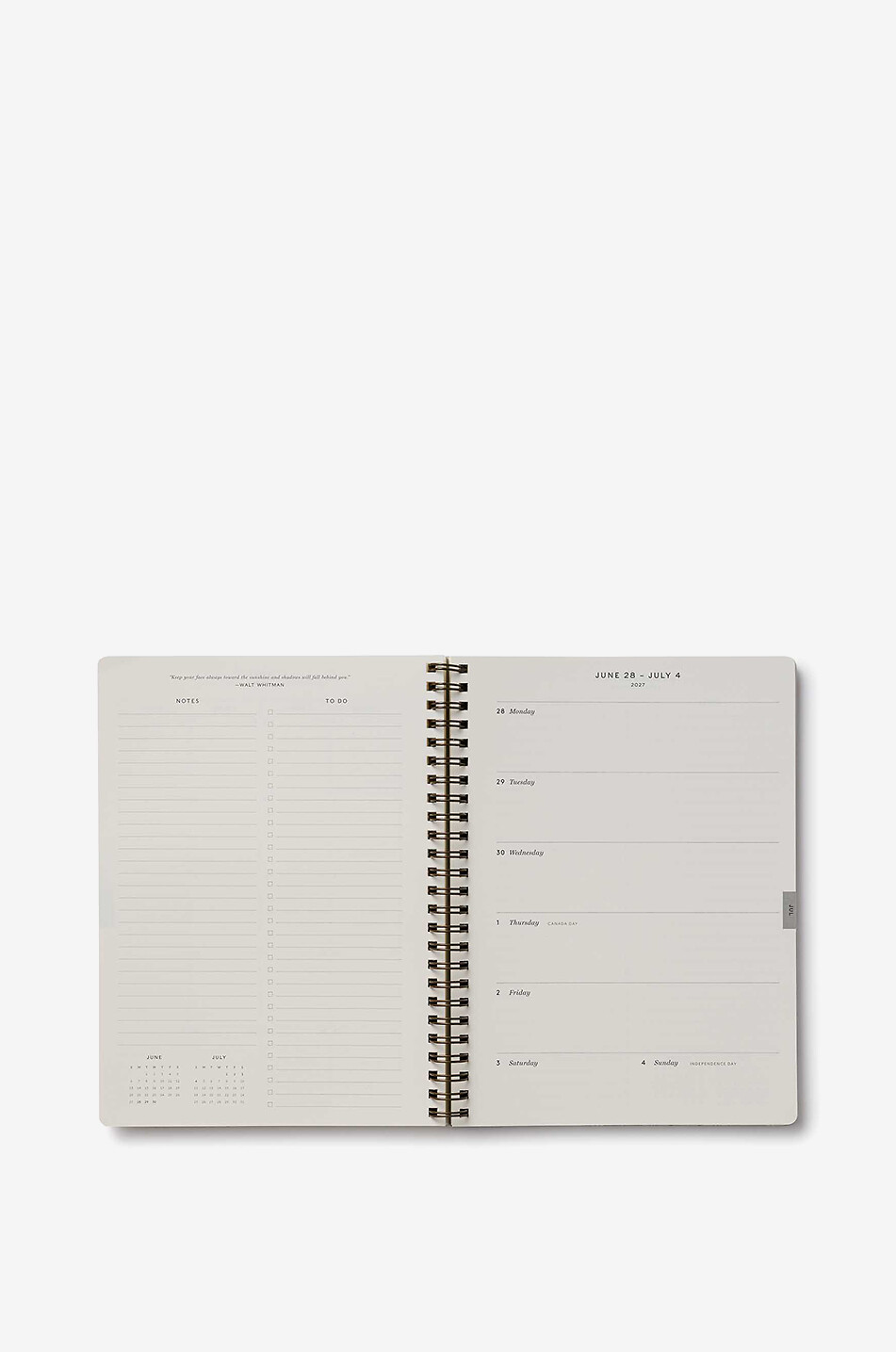 RIFLE PAPER & CO Agenda scolaire à spirale à imprimé floral Mimi Maison MULTICOLORE 4