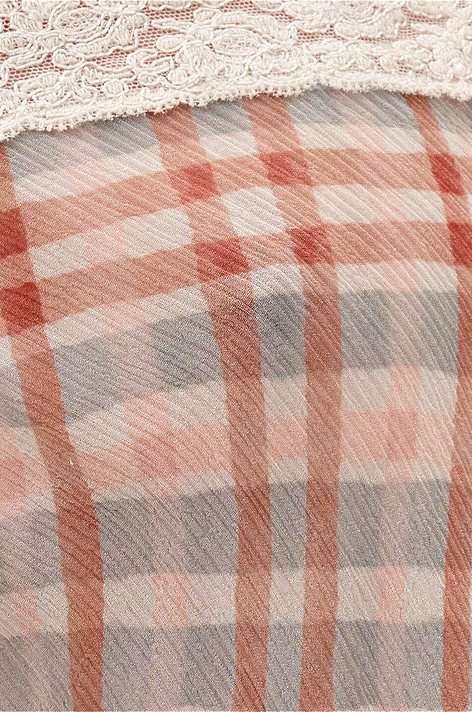 ERES Nuisette midi en soie à bretelles tartan Tartan Femme MULTICOLORE 2