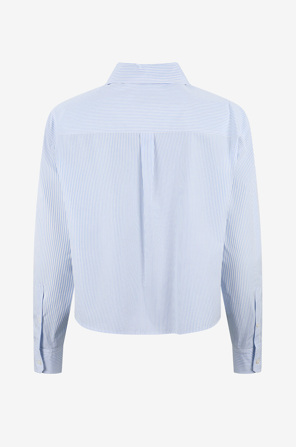 WEEKEND MAX MARA Panetto long-sleeved striped cotton poplin shirt Women LIGHT BLUE 2