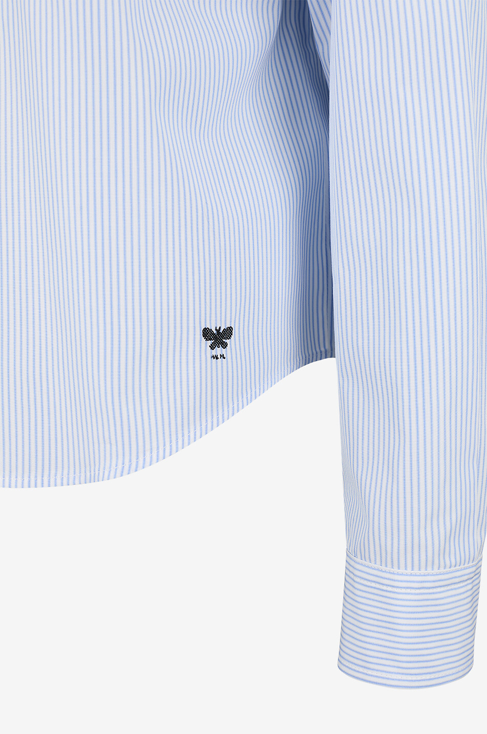 WEEKEND MAX MARA Panetto long-sleeved striped cotton poplin shirt Women LIGHT BLUE 3