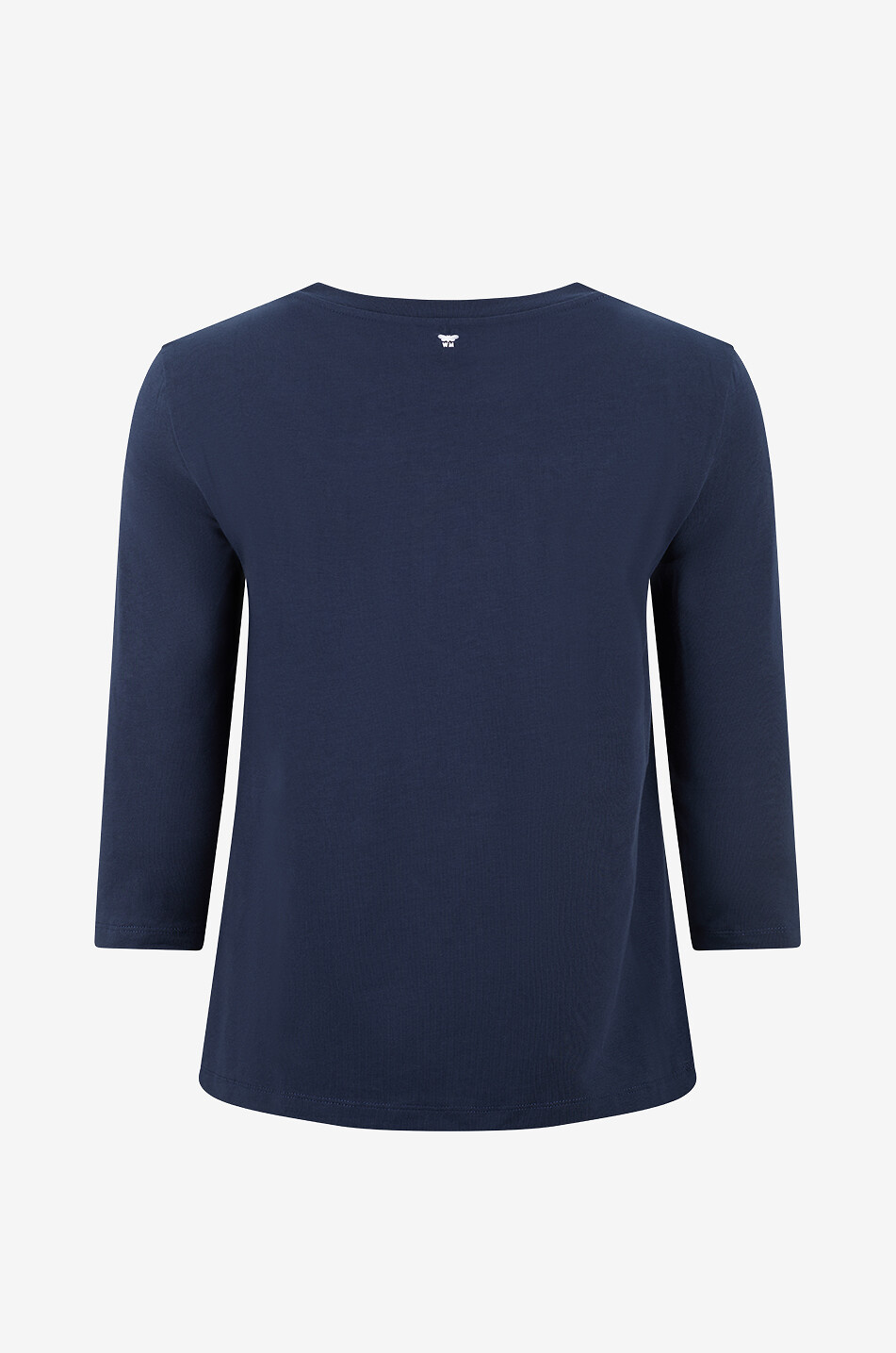 WEEKEND MAX MARA Top à col rond à manches trois-quarts en jersey de coton Multia Femme BLEU FONCE 2