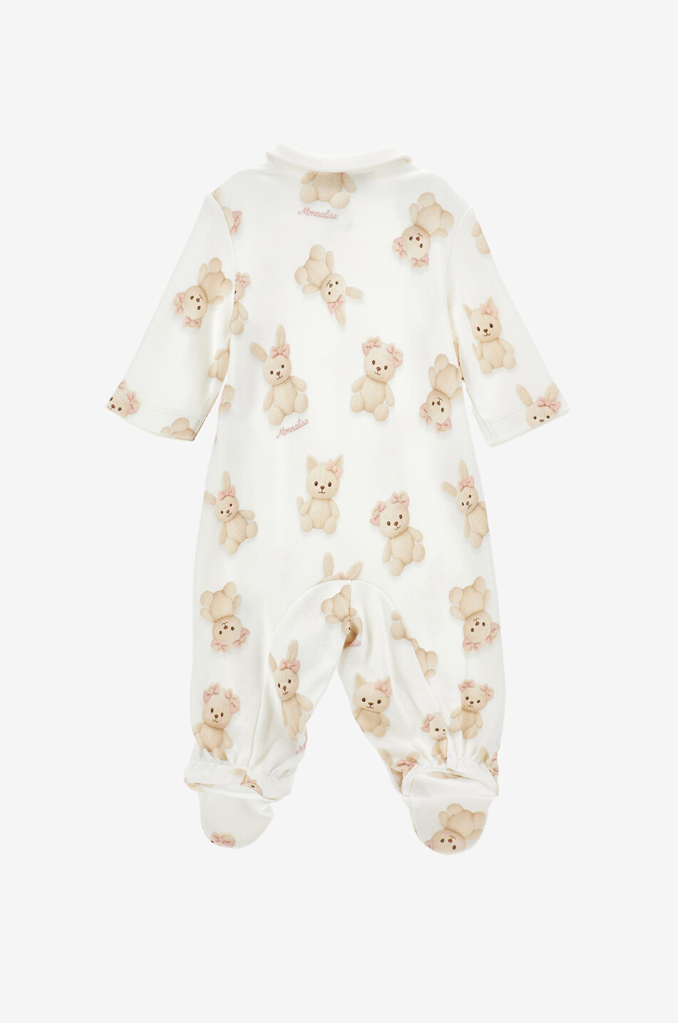 MONNALISA Pyjama bébé en coton et bambou imprimé oursons Bébé BLANC CASSE 2