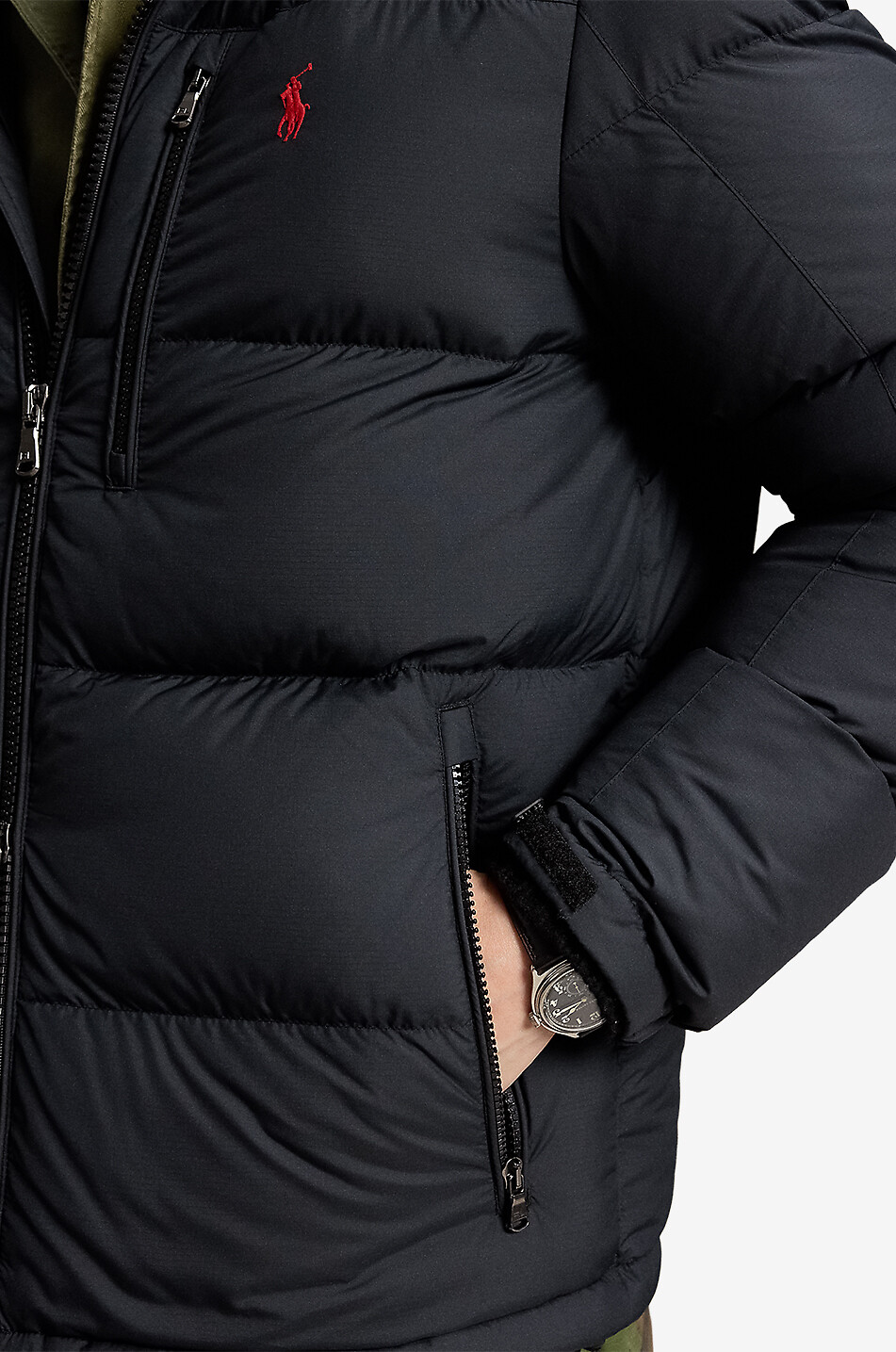 POLO RALPH LAUREN Kurze Stepp-Daunenjacke mit Kapuze The Gorham Herren SCHWARZ 6