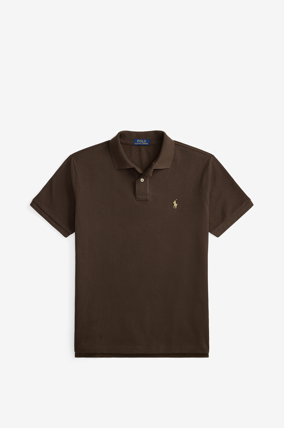 POLO RALPH LAUREN Polohemd aus Baumwollpiqué mit Pony-Stickerei Custom Slim Fit Herren BRAUN 1