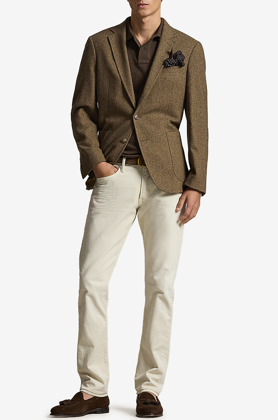 POLO RALPH LAUREN Polohemd aus Baumwollpiqué mit Pony-Stickerei Custom Slim Fit Herren BRAUN 5