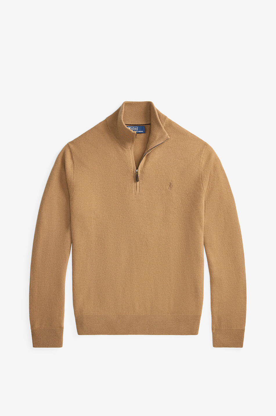 POLO RALPH LAUREN Pony half-zip stand-up collar wool jumper Men [akeneo-beigefonce] 1
