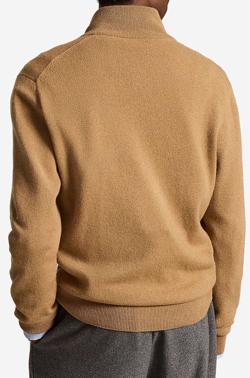 POLO RALPH LAUREN Pony half-zip stand-up collar wool jumper Men [akeneo-beigefonce] 3