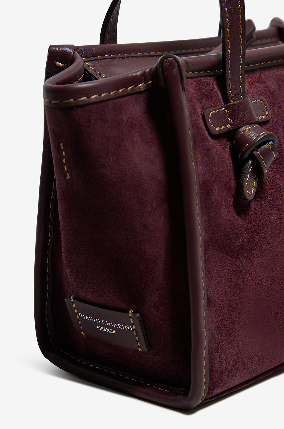 GIANNI CHIARINI Shopper aus Wild- und Glattleder Miss Marcella Damen DUNKELROT 6