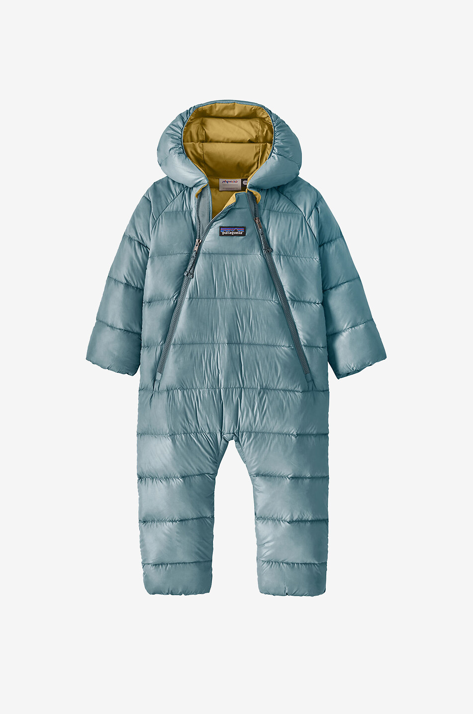 PATAGONIA Quilted hooded baby all-in-one Baby BLUE 1
