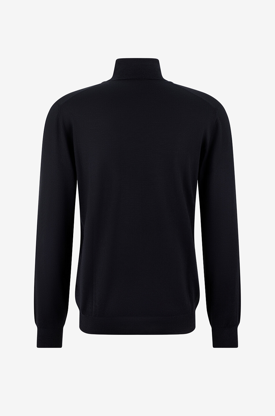 FEDELI Derby ML Lana virgin wool roll-neck jumper Men BLACK 2