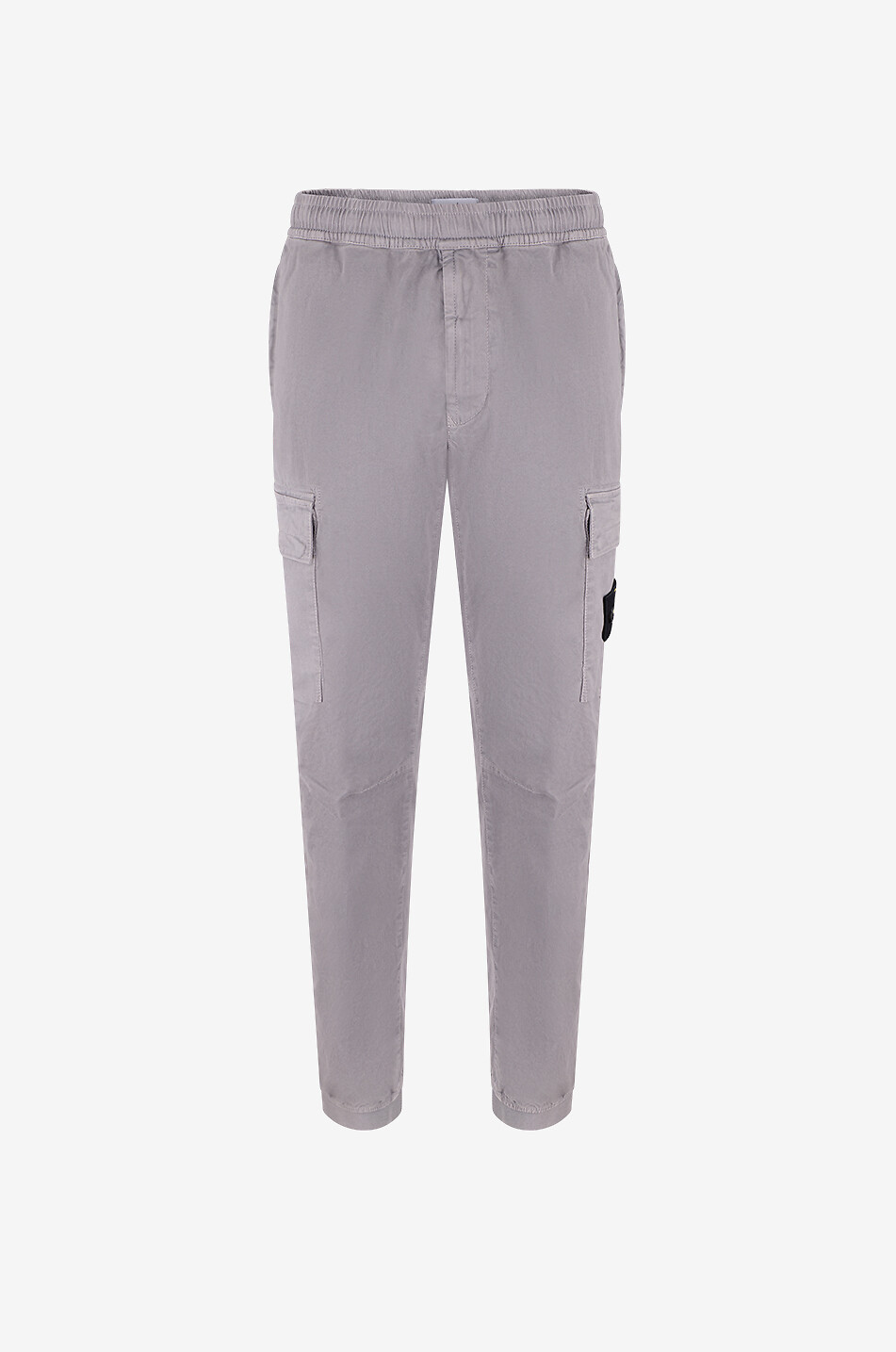 STONE ISLAND 3100033 Stretch Organic Broken Twill Cotton Old Effect tapered cargo trousers Men GREY 1