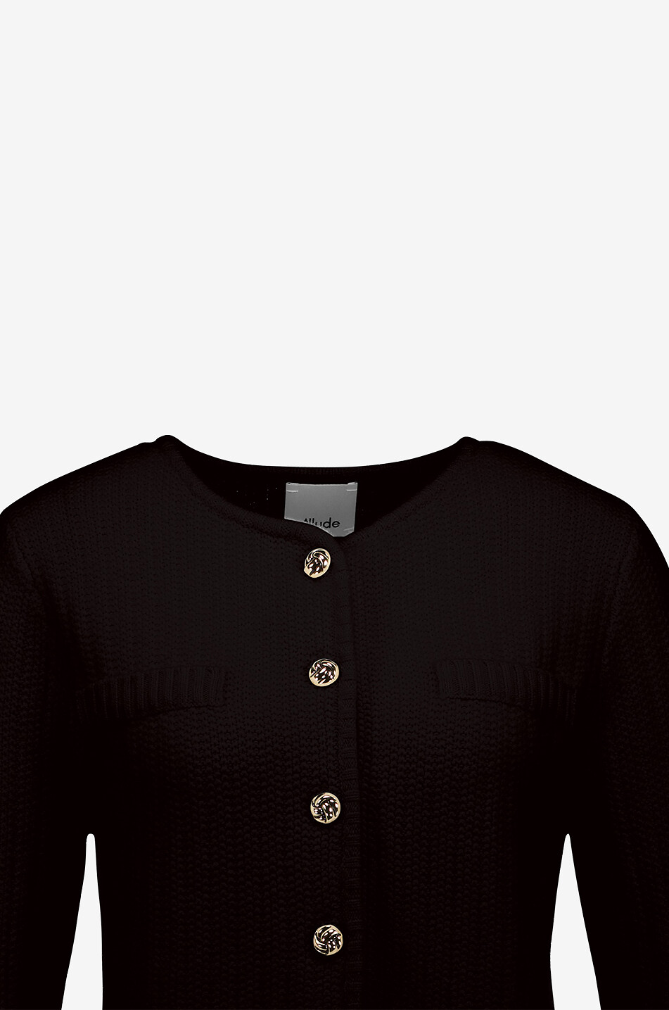 ALLUDE Cardigan mit Rundhalsausschnitt aus Kaschmirmischung Damen DUNKELBRAUN 3