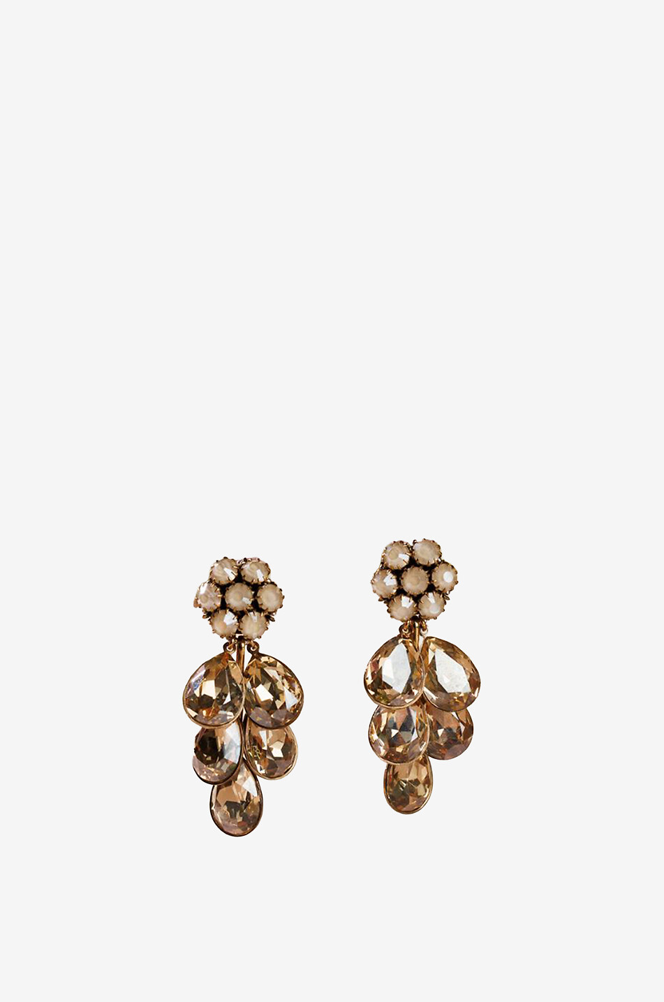 TATABORELLO Clips d'oreilles ornés de cristaux Mira Femme MULTICOLORE 1