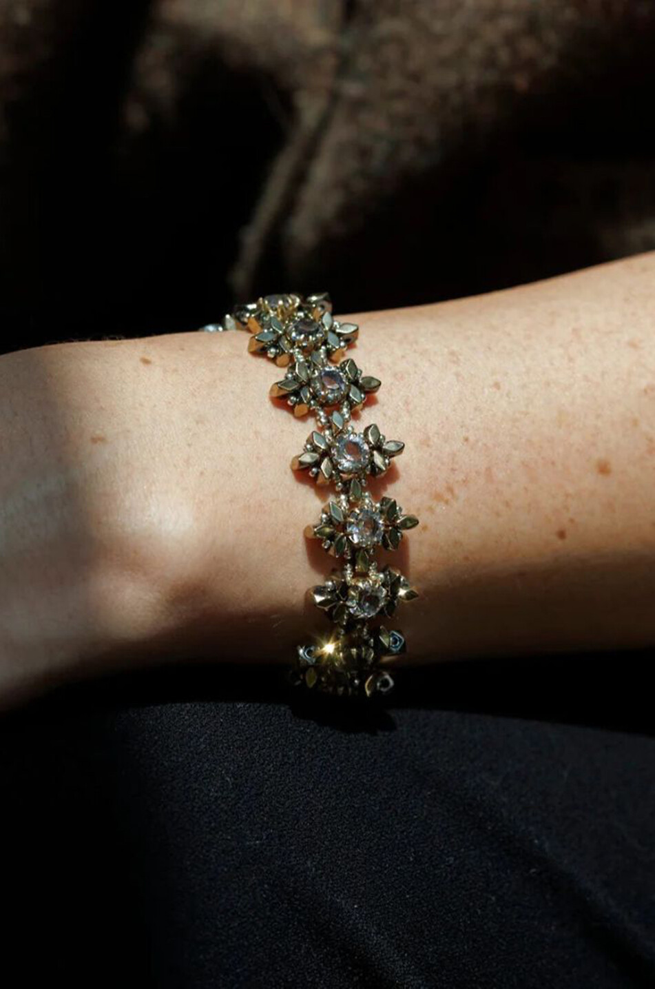 TATABORELLO Armband mit Kristallen und Hämatit Merletto Damen SILBER 2