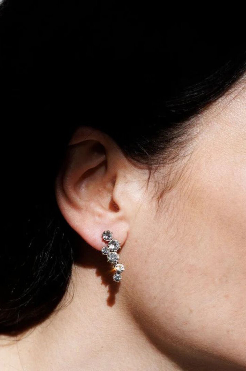 TATABORELLO Clous d'oreilles en cristaux Organza Femme ARGENT 2