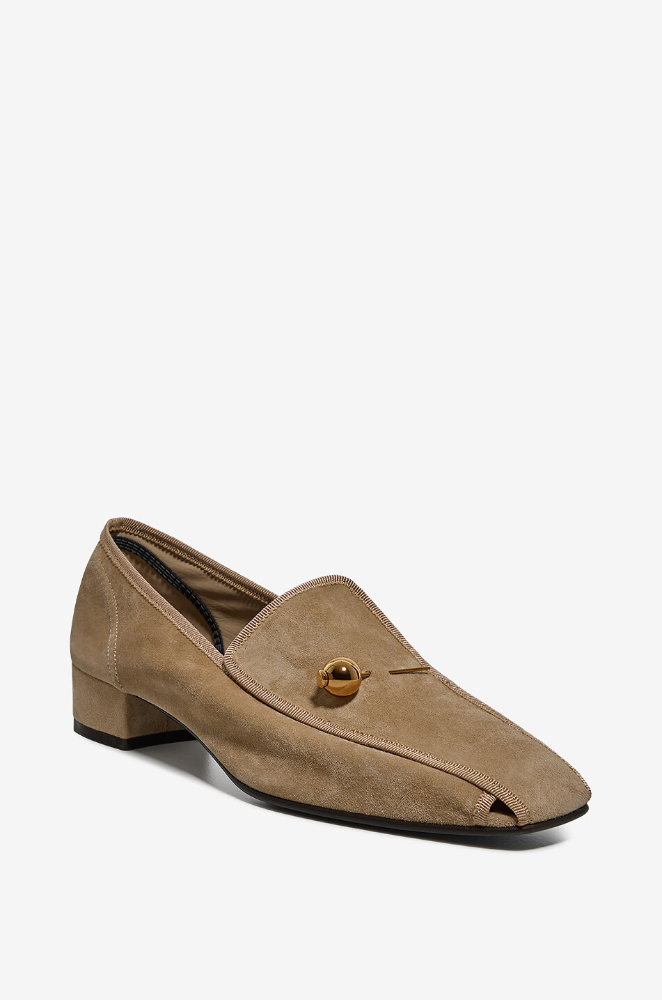 Showtime 30 suede block-heel loafers