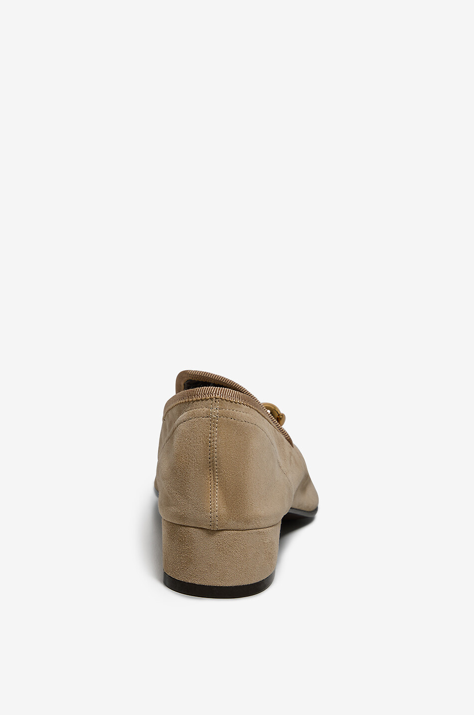 HERBERT LEVINE Showtime 30 suede block-heel loafers Women BEIGE 4