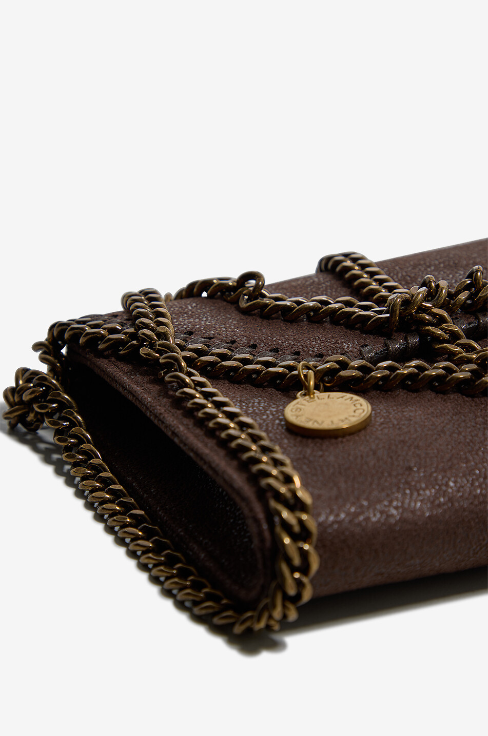 STELLA McCARTNEY Portefeuille à bandoulière chaîne Falabella Femme MARRON 5