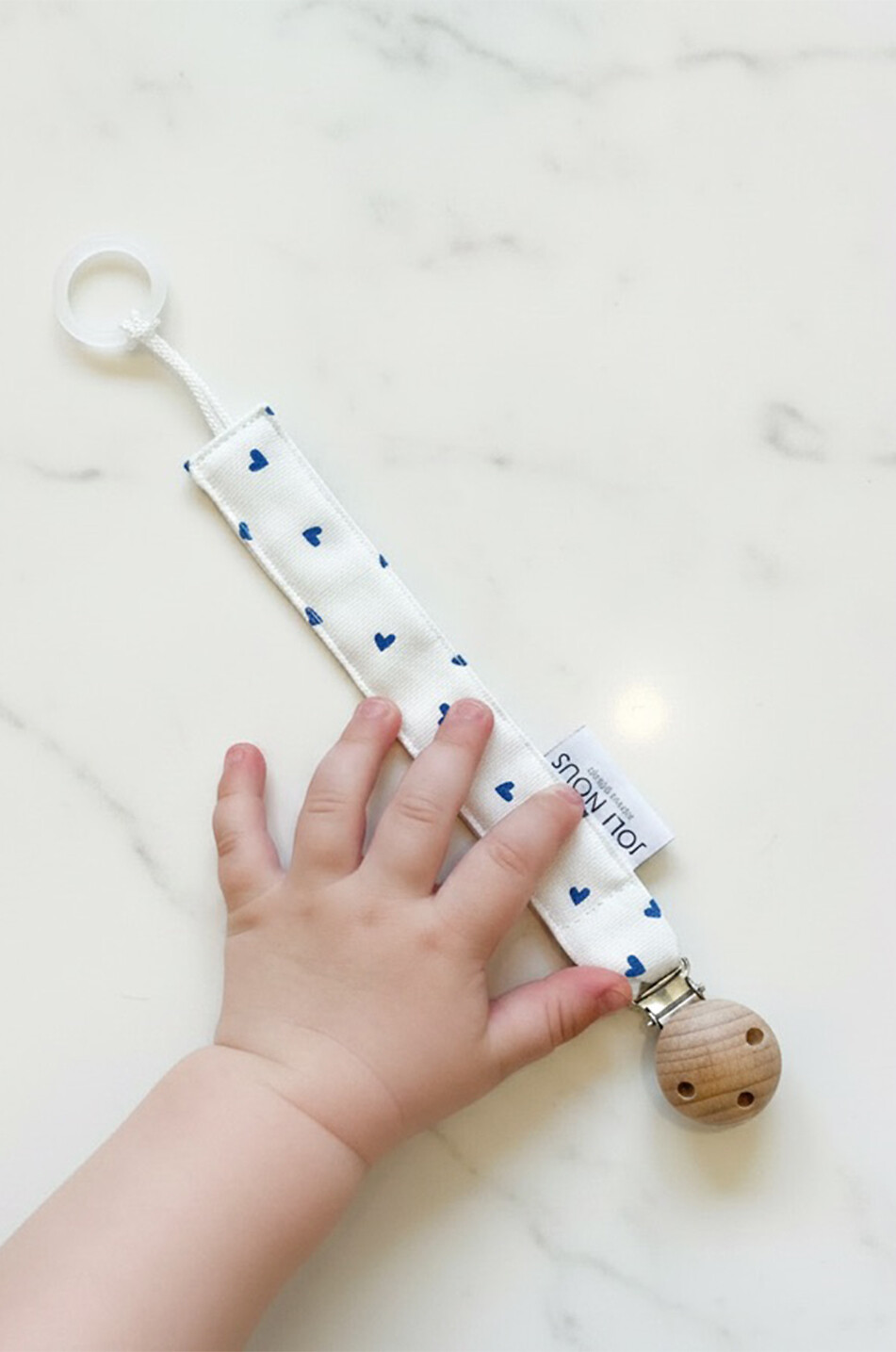 JOLI NOUS Attache-tétine fantaisie bébé Bébé BLEU 3