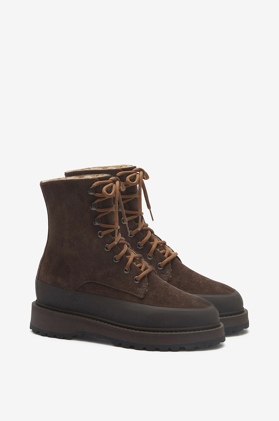 LE MONDE BERYL Dolomite Boot suede lace-up ankle boots Women BROWN 2