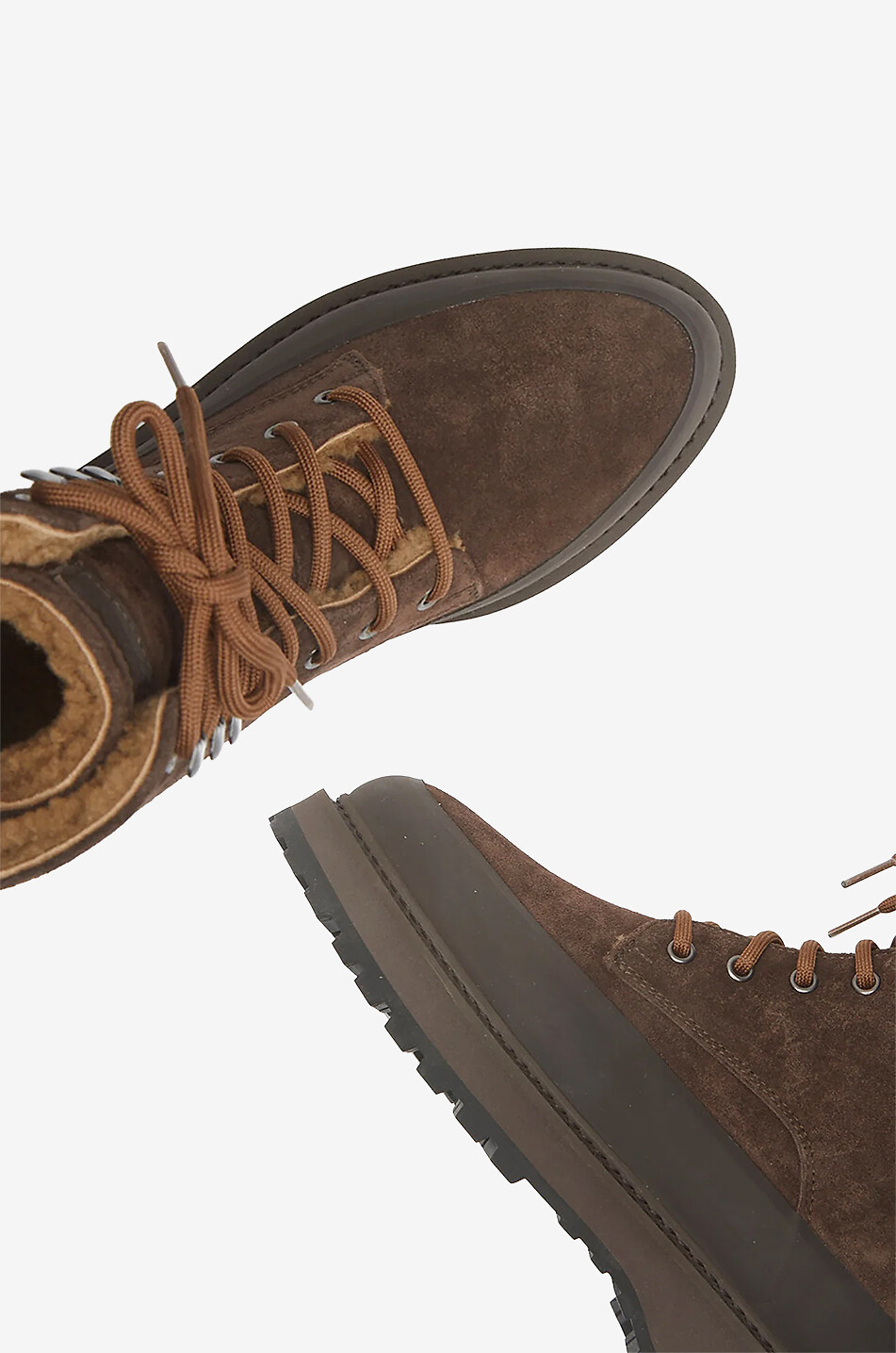 LE MONDE BERYL Dolomite Boot suede lace-up ankle boots Women BROWN 4