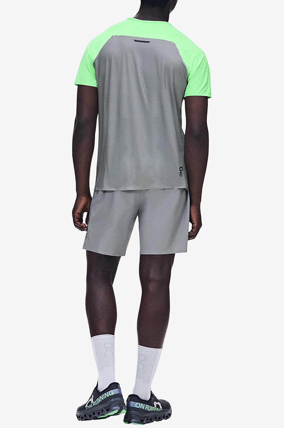 ON Performance round-neck technical fabric running T-shirt Men LIGHT GREEN 5