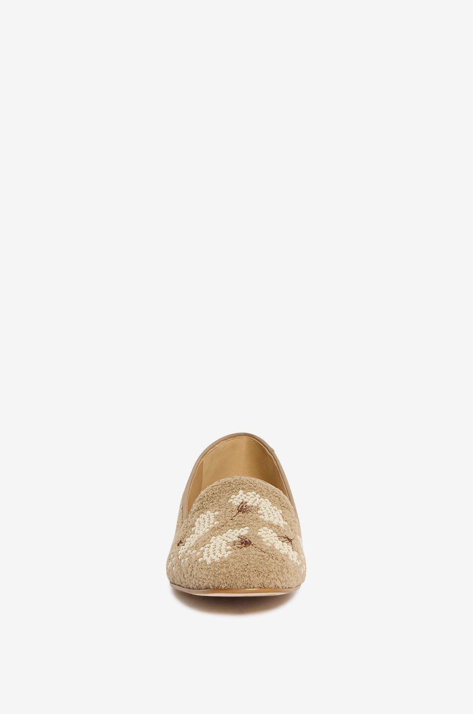 ARTEANA Mocassins brodés en textile fantaisie Achillea Femme BEIGE 2