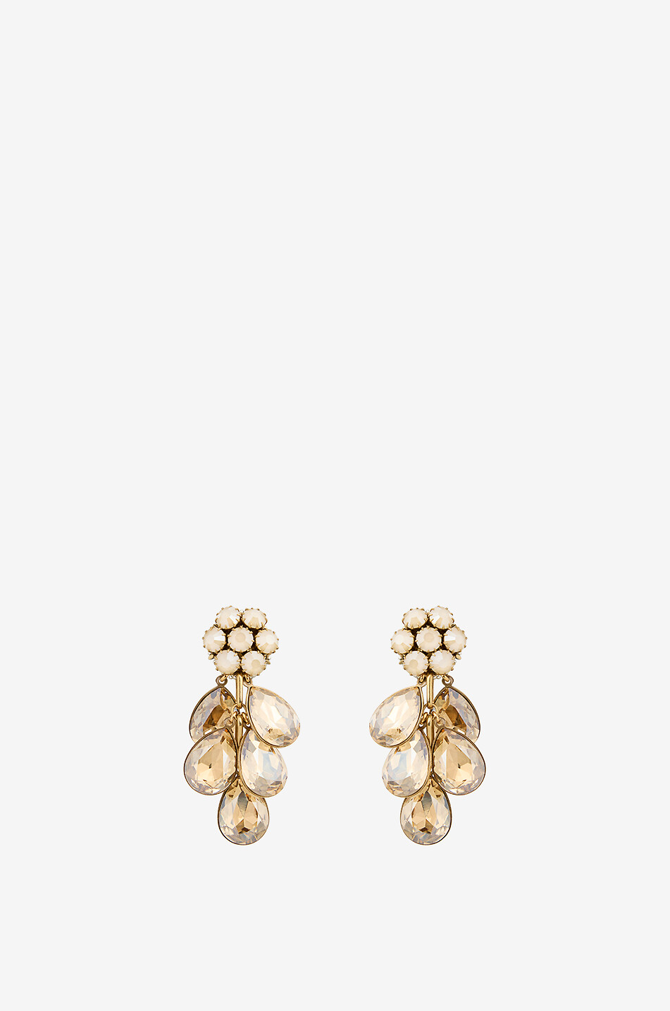 TATABORELLO Clips d'oreilles ornés de cristaux Mira Femme MULTICOLORE 2