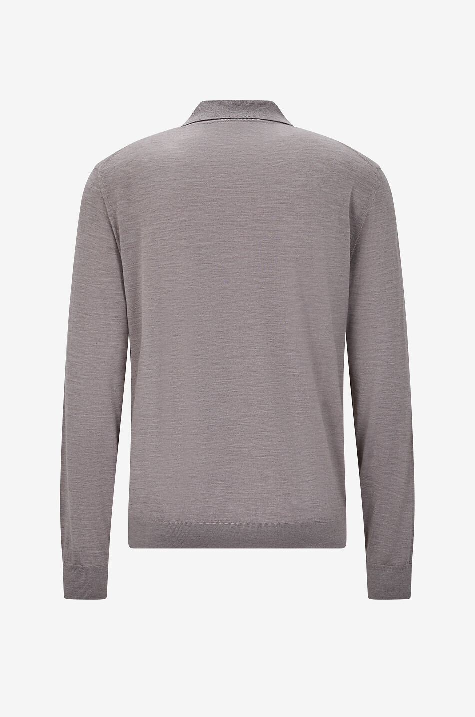 BRIONI Langärmeliger Polo aus meliertem Kaschmir und Seide Herren BRAUN 2