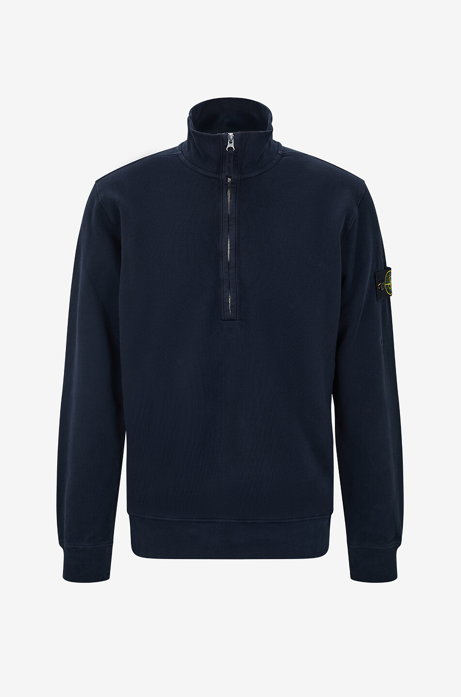 Sweatshirt mit Stehkragen und Reissverschluss 6100068 Organic Cotton Fleece