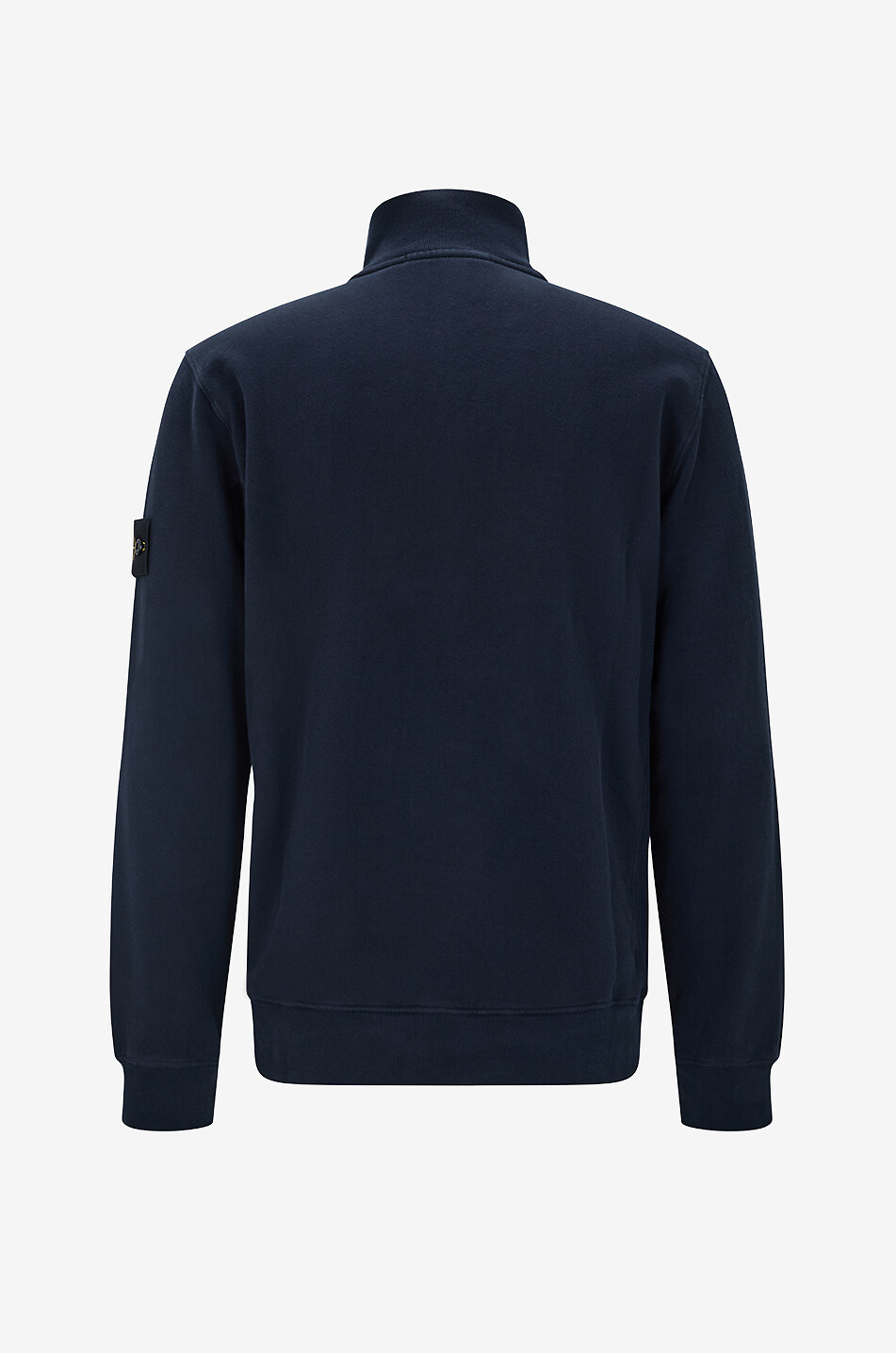 STONE ISLAND Sweatshirt mit Stehkragen und Reissverschluss 6100068 Organic Cotton Fleece Herren DUNKELBLAU 2