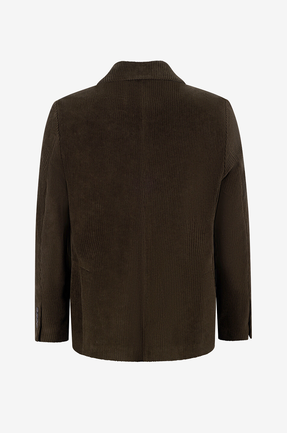 CIRCOLO 1901 Double-breasted cotton blend corduroy blazer Men DARK BROWN 2