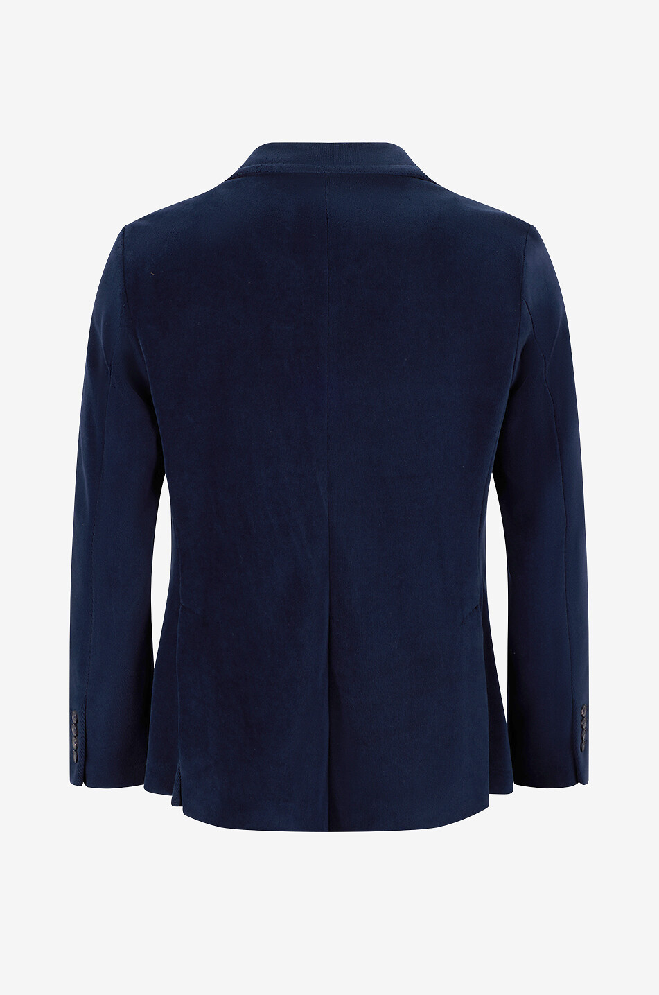 CIRCOLO 1901 Single-breasted cotton blend velvet blazer Men DARK BLUE 2