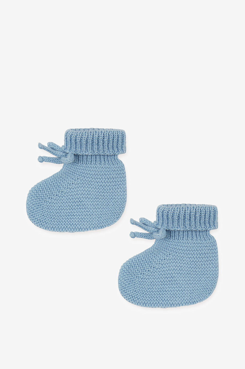 LA COQUETA Chaussons en maille de laine mérinos bébé Rimevera Bébé BLEU 1