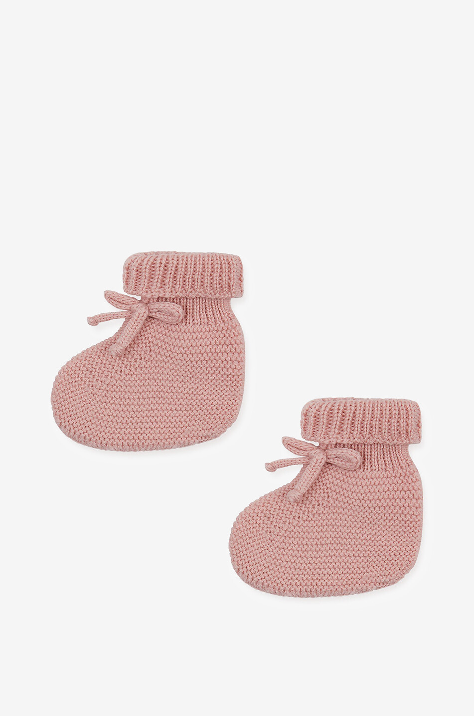 LA COQUETA Chaussons en maille de laine mérinos bébé Rimevera Bébé ROSE 1