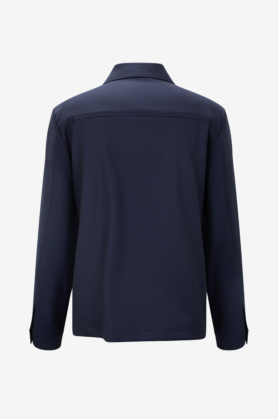 CORNELIANI Chemise surchemise à manches longues en laine vierge Homme BLEU FONCE 2