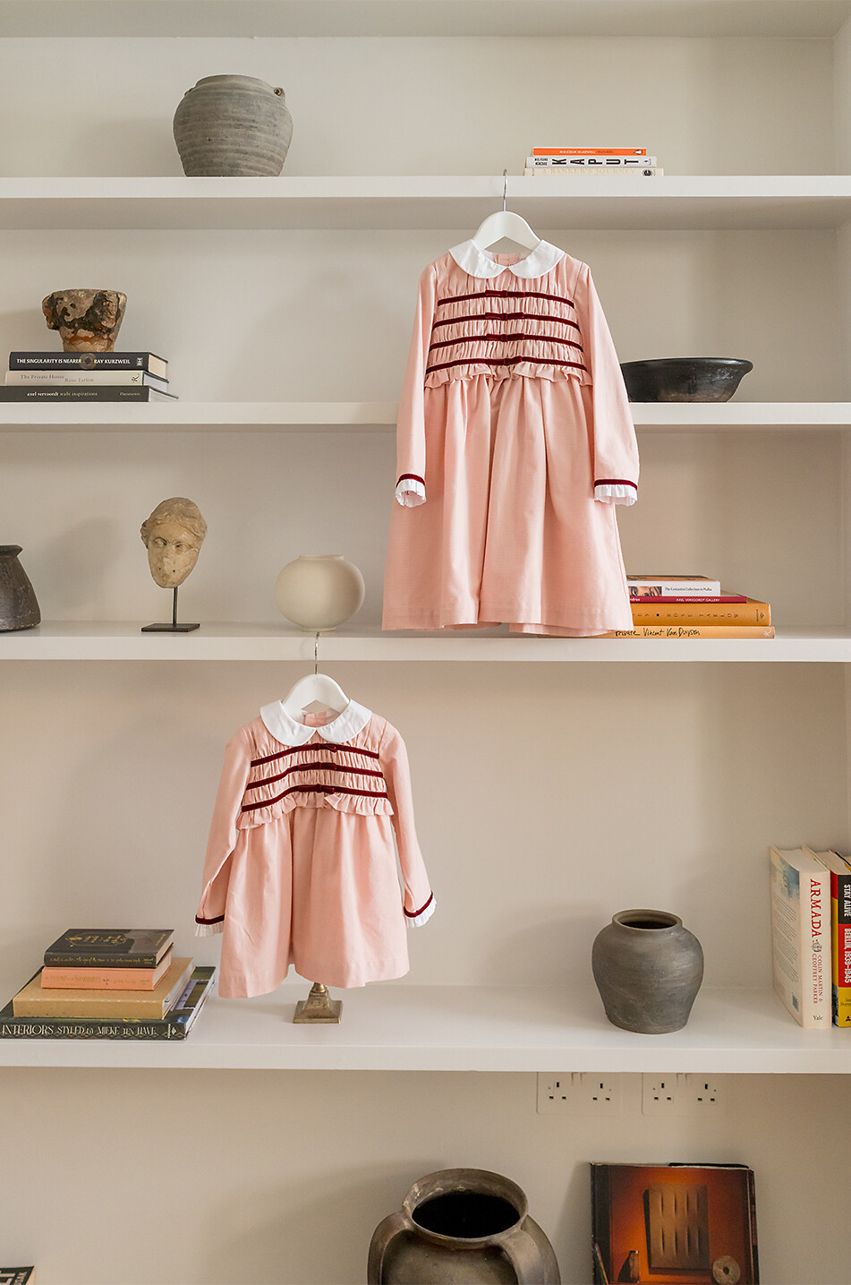 LA COQUETA Garcia ruffled baby dress and bloomers set Baby PINK 5