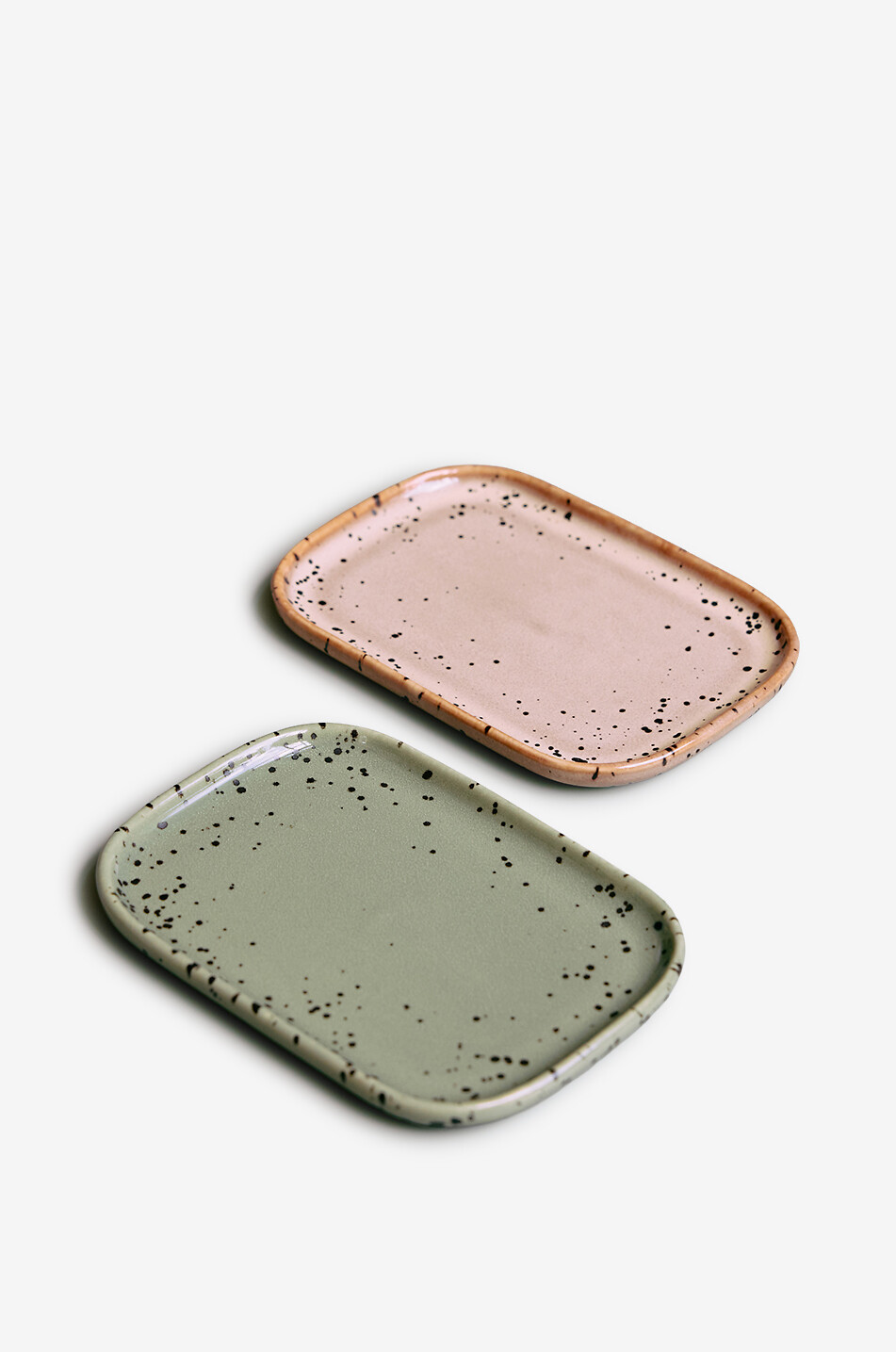 HKLIVING Crayon 70s Ceramics set of two speckled stoneware bowls Home MULTI COLOURED 3